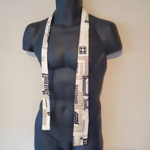 Vintage square edge abstract tie